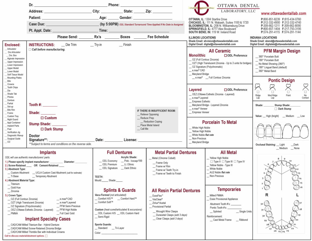 RX Illinois and Indiana Form